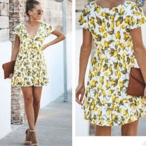 Skylar + Madison lemon design dress